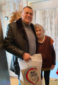 Максим Платов поздравил жительницу блокадного Ленинграда